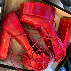 Ego pink metallic Mary Jane’s